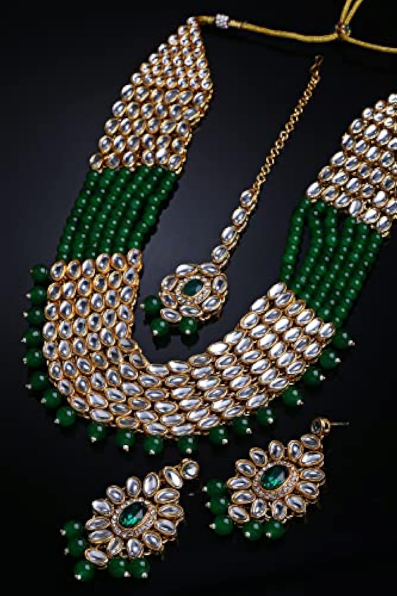 Women's Kundan Necklace Set, Traditional Elegance