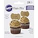 Wilton 2113-9362 Customizable Kraft Cupcake Toppers