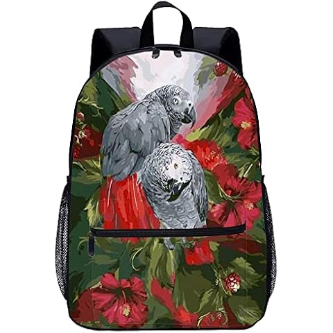 3D Printed School Bag Adult Children'S Backpack Parrot Fashion Backpack Unisex School Bag Backpack Leisure School Trip Teen Backpack Cover