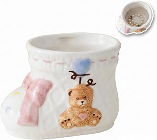 5.5 Inch Whimsical Room Decor - Cute Bear Jewelry Holder, Funky Trinket Dish, Unique Bedroom Aesthetic Organizer for Rings and Earrings