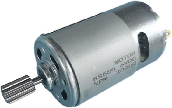 ELLANA Electric Replace 1PCS Ride On Toys Motor Electric Drill Motor DIY Toy Car Model Motor 6V 12V 24V 10 Teeth 550 570 DC Motor 12 Teeth 380 390 DC Motor Gearbox Ride Color 6V 550 18000RPM