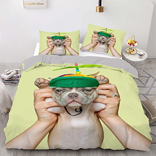 Housse de couette 240 x 260 cm motif Chien Chamois pour sublimer votre chambre à coucher