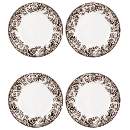 Spode Delamere Salad Plates Set of 4-8 Inch Dinnerware Dish, Dishwasher & Microwave Safe, Freezer Friendly - Holiday Tableware for Christmas, Thanksgiving, New Year - Made in England Spode Delamere Salad Plates Set of 4-8 Inch Dinnerware Dish, Dishwasher & Microwave Safe, Freezer Friendly - Holiday Tableware for Christmas, Thanksgiving, New Year - Made in England