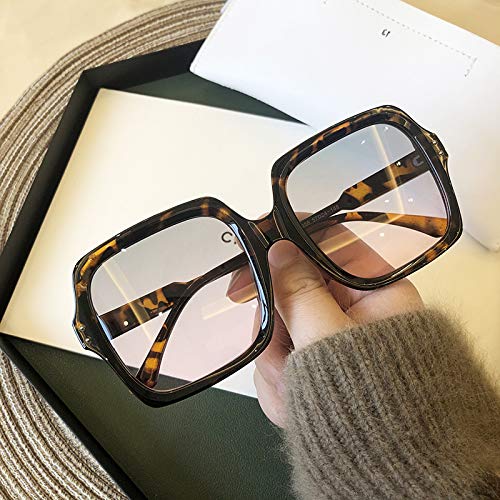 Lunettes de soleil Femme New Look grand format aux finitions dorées et monture noire chic
