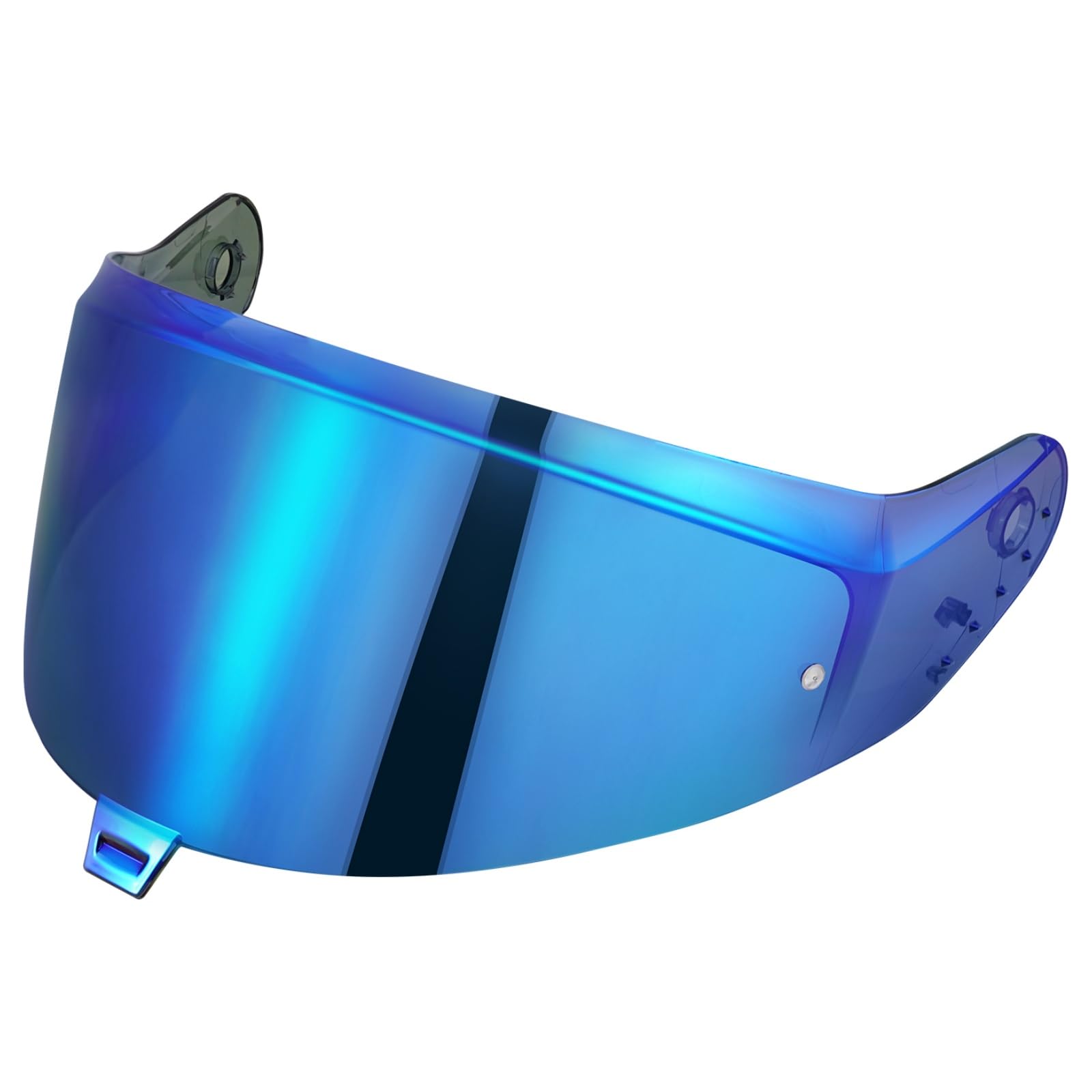 Helmvisier für Shark SKWAL i3/RIDILL 2/ D-SKWAL 3, Motorradhelm Visier,UV Schutz Helmvisier,Motorrad Windschutz Helm Objektiv Visier.Motorradhelm Visier Ersatz (Chrome Blue)