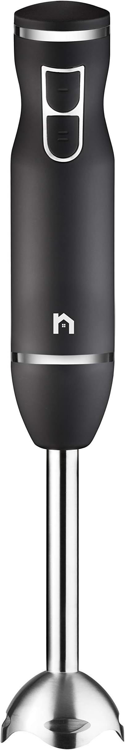 Immersion Hand Blender 2 Speed Stick Mixer with Stainless Steel Shaft & Blade, 300 Watts Easily Food, Mixes Sauces, Purees Soups, Smoothies, and Dips, Black