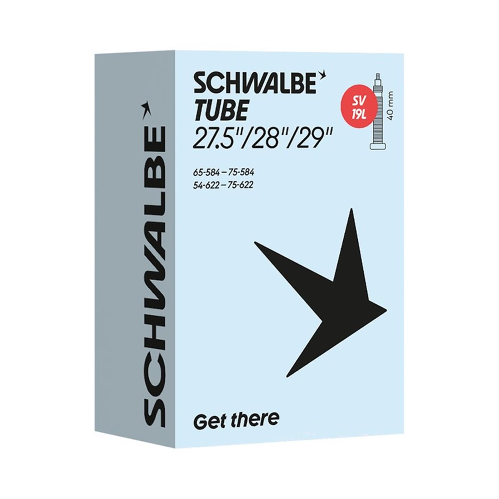 Schwalbe SV19L Bicycle Inner Tube 54/75-584/622 IB 40 mm