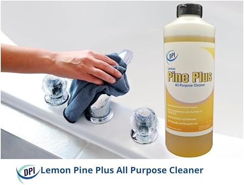 Miniatura 3 de DPI Lemon Pine Plus Limpiador multiusos, desengrasante de 32 onzas líquidas cada uno (paquete de 2)
