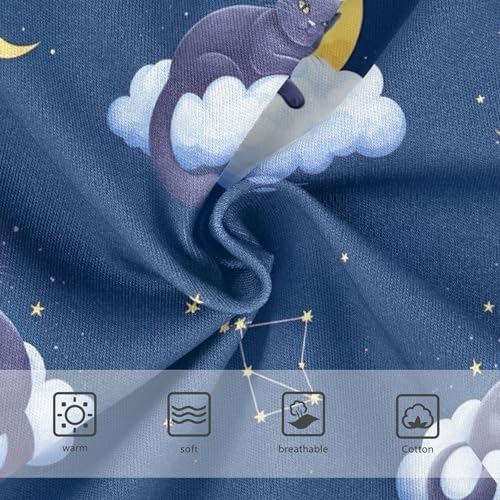 Cats Clouds Starry Blue Girls Underwear Toddlers 2t Cotton Cute Panties Girl Durable Briefs Kids Undies3