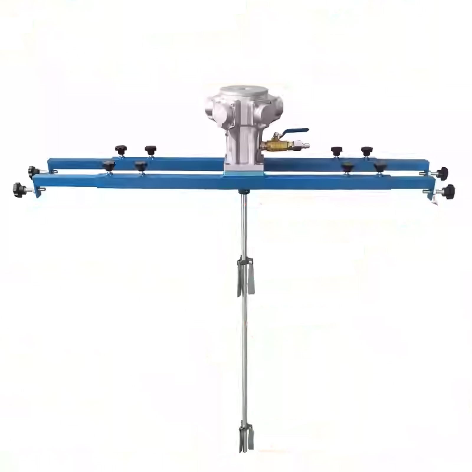 YNBSHGAA Pneumatic Air Agitator Mixer for Paint & Laundry Detergent, 0-1300RPM, 1HP, Folding Impeller, 0-1000kg Capacity