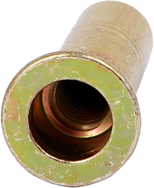 M6 x Nails, Screws & Fasteners 30mm Knurled Open Ended Rivet Nut Embedded Insert Nut & Bolt Sets 100PCS