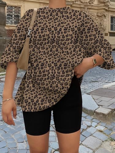 Image of Trendy Queen Womens Oversized T-Shirts Short Sleeves Workout Tops | Casual Summer Gym Tees Plus Size Fashion Clothes 2026