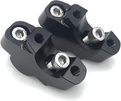 Handlebar Riser Extension for Rebel CMX 1100 500 300 250 2017-2026 | Aluminum Riser Adapter, 30mm Up 15mm Back, Relocation Lift Mount Clamp, Ergonomic Riding Position Upgrade, Bolt-on Install