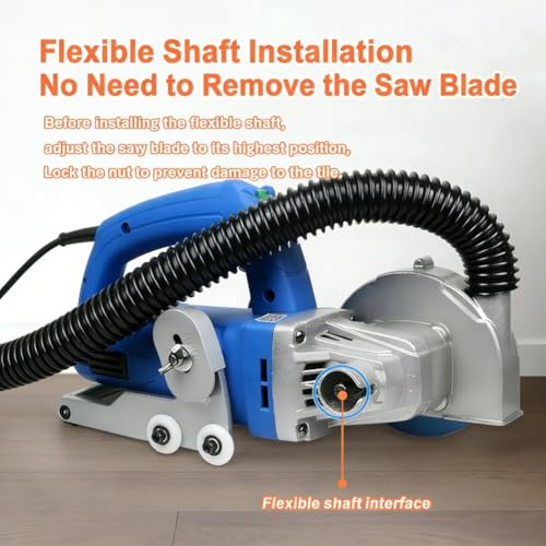 Image of 1200W 9000RPM Electric Grout Removal Tool, Professional Oscillating Tile Grout Remover Machine for DIY Regrouting and Cleaning Old Cement Between Ceramic Tiles, 220V Home Tool