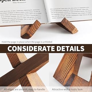 Leggio per libri in legno, leggio da tavolo per libri, stand di ricette, Ideale per tenere libri di cucina e libri, Elegante supporto per ricette per le tue creazioni culinarie.