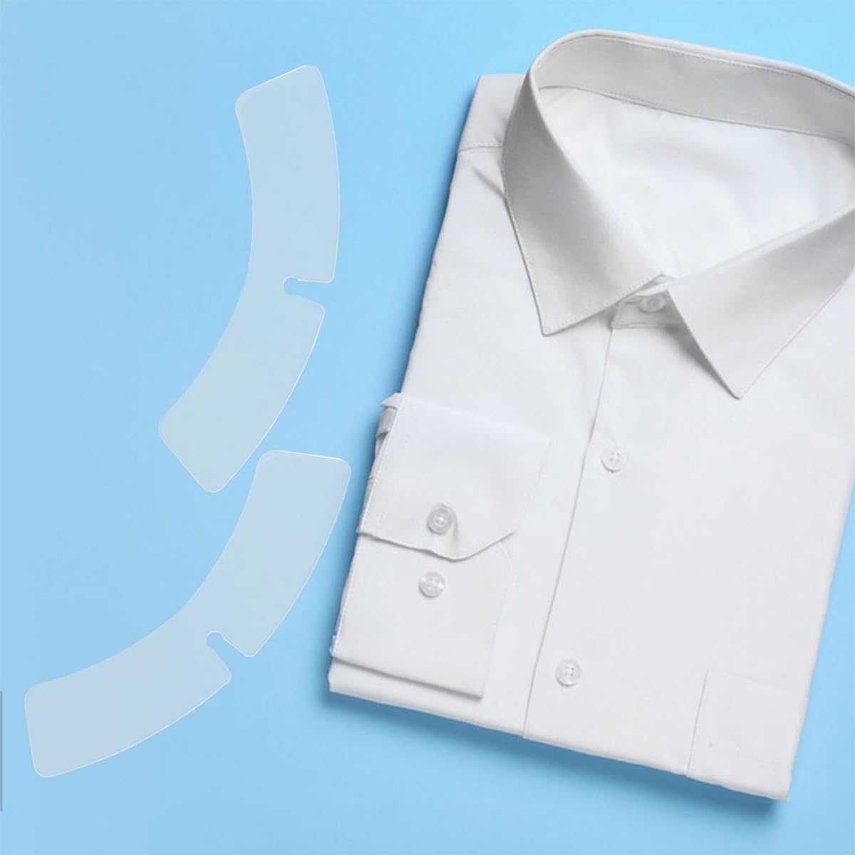 Hemoton 200pcs Plastic Collar Stays Shirt Collar Supports for Men Dress Shirts and Stiffening