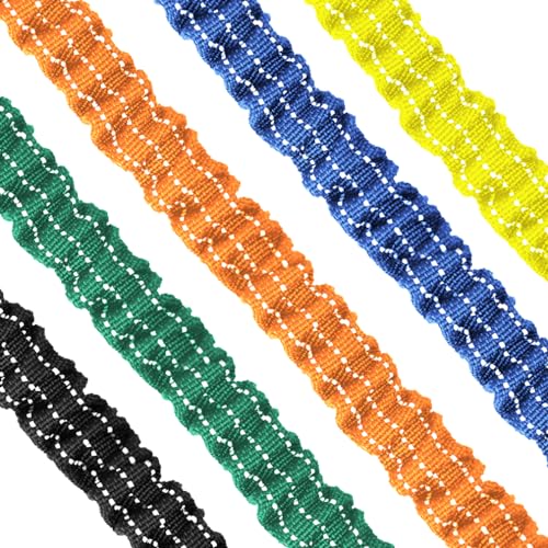 Image of CYSKY 5 Pack Retractable Tool Lanyard with Aluminum Nut Lock Carabiner, Tool Tether Lanyards for Hand Power Tools, Maximum Weight Limit 13.6KG / 30lb (Blue)