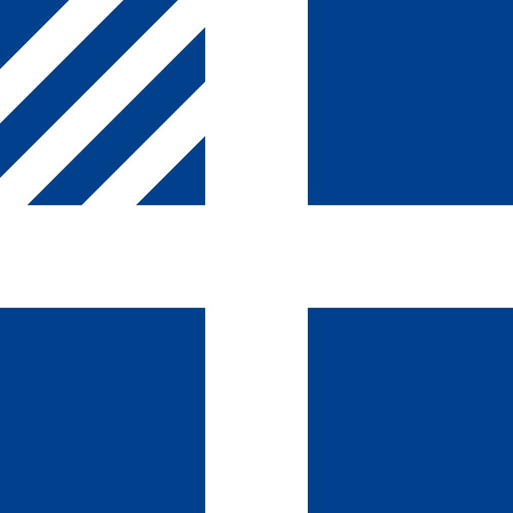Drapeau grec Premier Ministre pavillon naval de grande taille XL pour mât