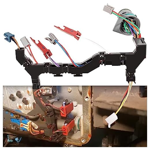 Transmission 6 Solenoid, 5 Speed Transmission Wiring Harness for Allison Fits for 1999-2003 GM Chevy Duramax Allison 1000/2000/2400, Replace# 29541371, 121446, 350-0072 Wire Harness