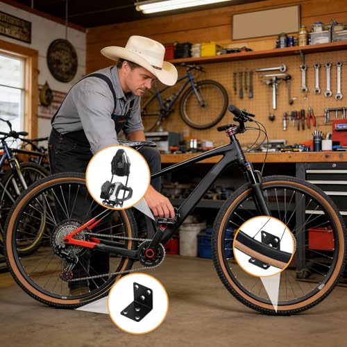 Expositor de bicicletas de pared para almacenamiento en taller 3