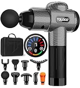 TOLOCO Massage Gun, Muscle Massage Gun Deep Tissue for Athletes with 10 Massage Heads, Electric P...