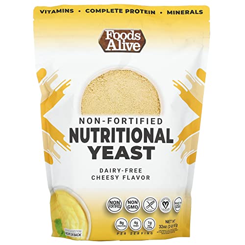 Foods Alive | Non-Fortified Nutritional Yeast Flakes | 2 Lbs #TOP18