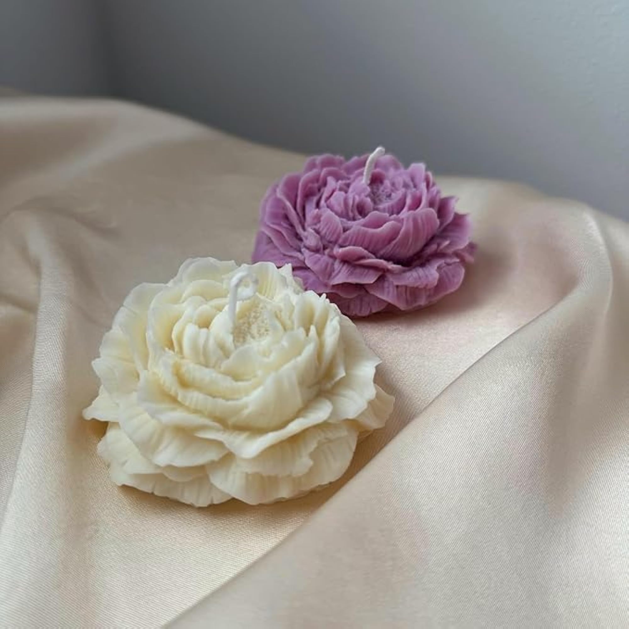 Hand Crafted Peony Flower Candle, Gift