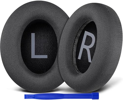 SOULWIT almohadillas de repuesto de micro ante para audífonos inalámbricos Bose 700 (NC700), cojines para oreja con espuma de cancelación de ruido de alta densidad, grosor adicional - Negro miniatura 1