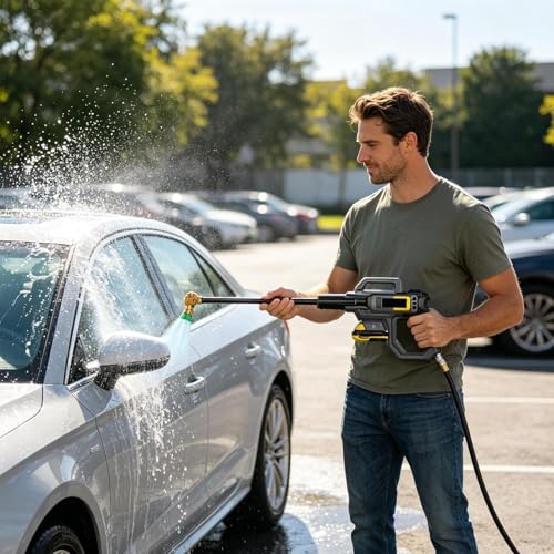 Conector rápido para hidrolimpiadora: adaptador giratorio para lavado de coche y jardín 3