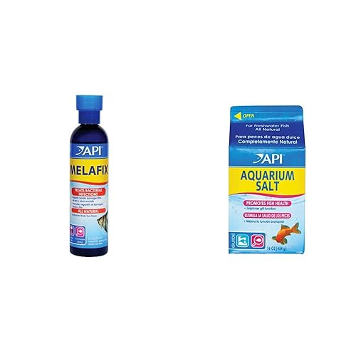MELAFIX Freshwater Fish Bacterial Infection Remedy 8-Ounce Bottle & Aquarium