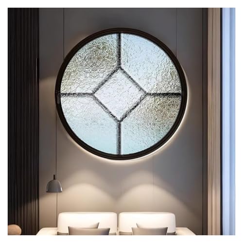 Finestra rotonda con rotazione a 360 gradi e asse centrale,