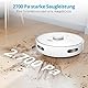 MEDION Saugroboter mit Lasernavigation und Wischfunktion X10 SW (Starke 2.700Pa Saugkraft, 2in1 Roboterstaubsauger, präzise Kartenerstellung, Go & No Go Bereiche, mehrere Etagen)