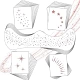 20 Pcs Face Makeup Patches, Glitter Freckles Face Tattoo for Teenagers & Young Women, Sparkle Freckles Makeup Patches, Waterproof Face Glitter Freckles for Christmas (Rose Gold)