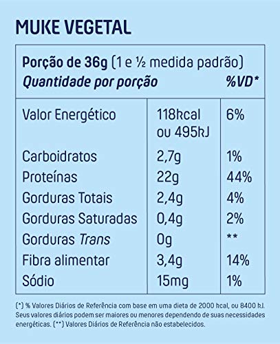 Garrafinha Proteína Vegana Torta de Banana com Canela 36G, Muke
