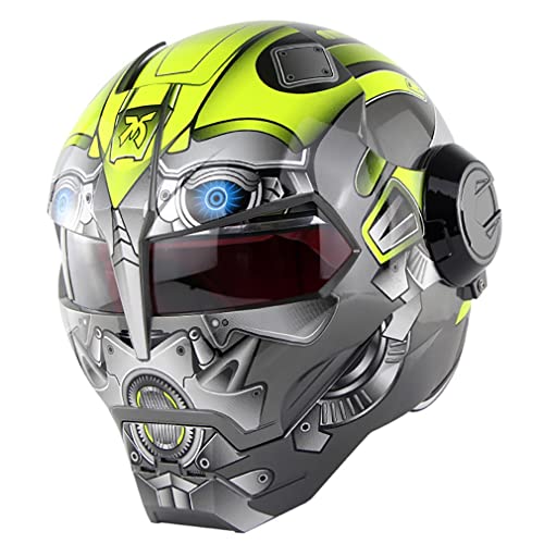 Casque motocross intégral rabattable rétro à double configuration - 2