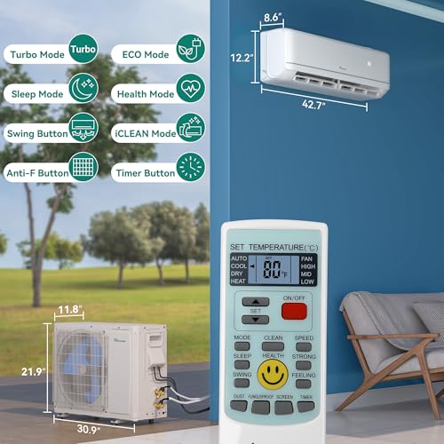 YITAHOME 21 SEER2 24000 BTU Mini Split AC/Heating System, 208-230V Pre-charged Inverter System with Wi-Fi&Alexa Compatibility, Cover Up to 1500 Sq. Ft, Complete Installation Kit Included by YITAHOME - Image 9