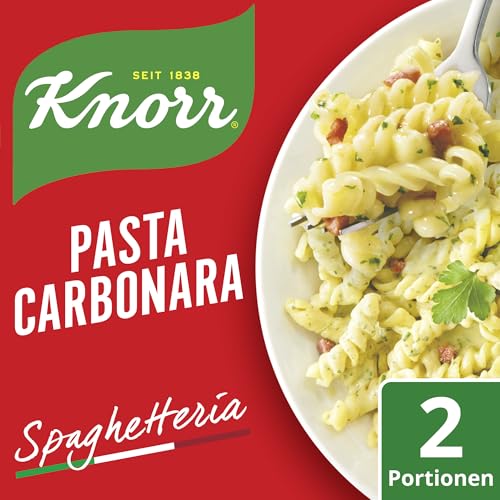 Knorr Spaghetteria Nudel-Fertiggericht Pasta Carbonara leckeres Nudelgericht fertig in 6 Minuten 2 Portionen – Bild 5