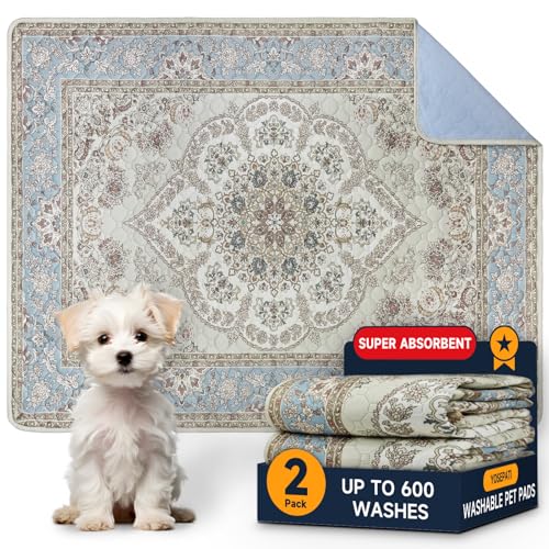 YOSEPATI Washable Pee Pads for Dogs,2 Pack Reusable Puppy Pads 18