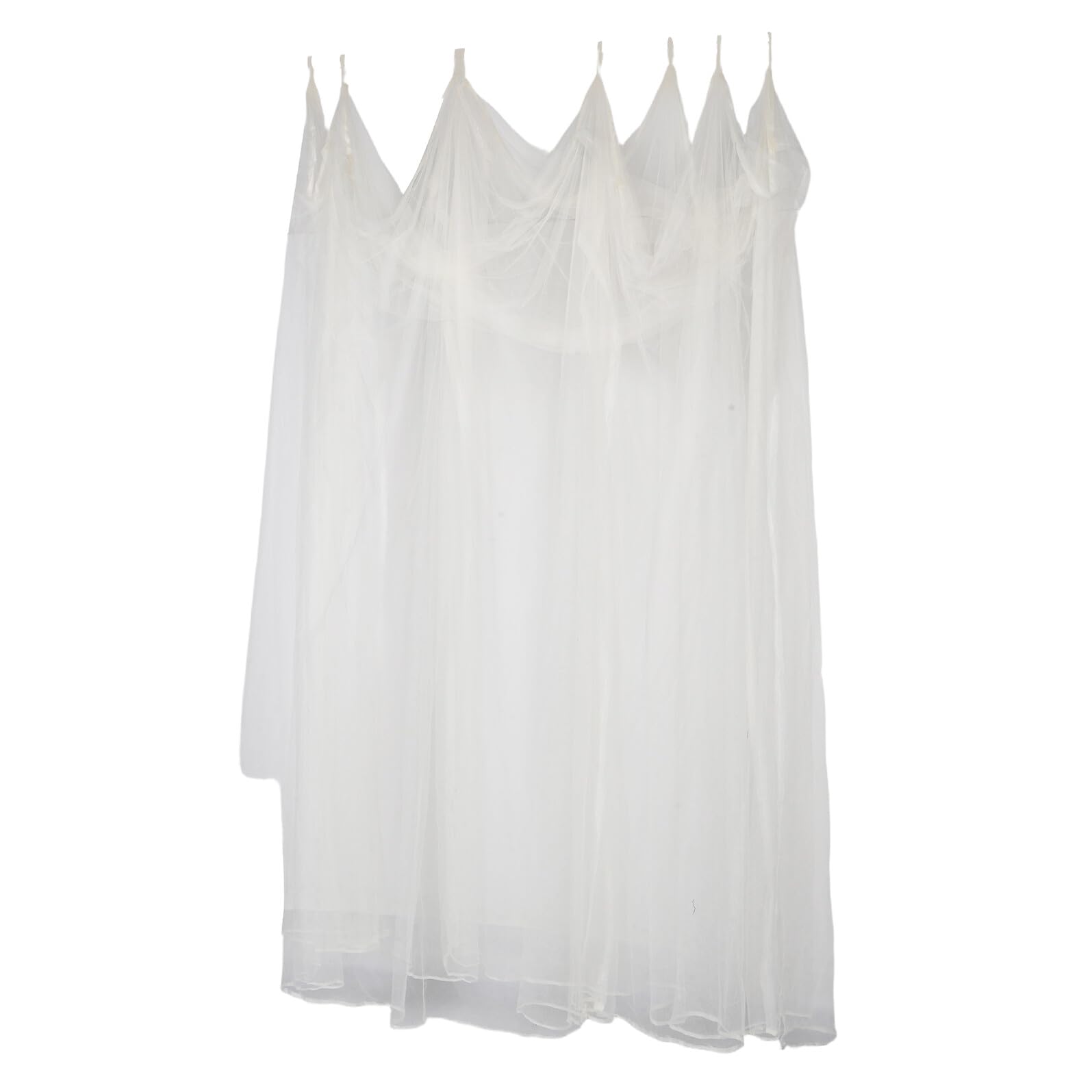 Moustiquaire carrée 1m jaune Gatuida en polyester à 4 ouvertures pour lit