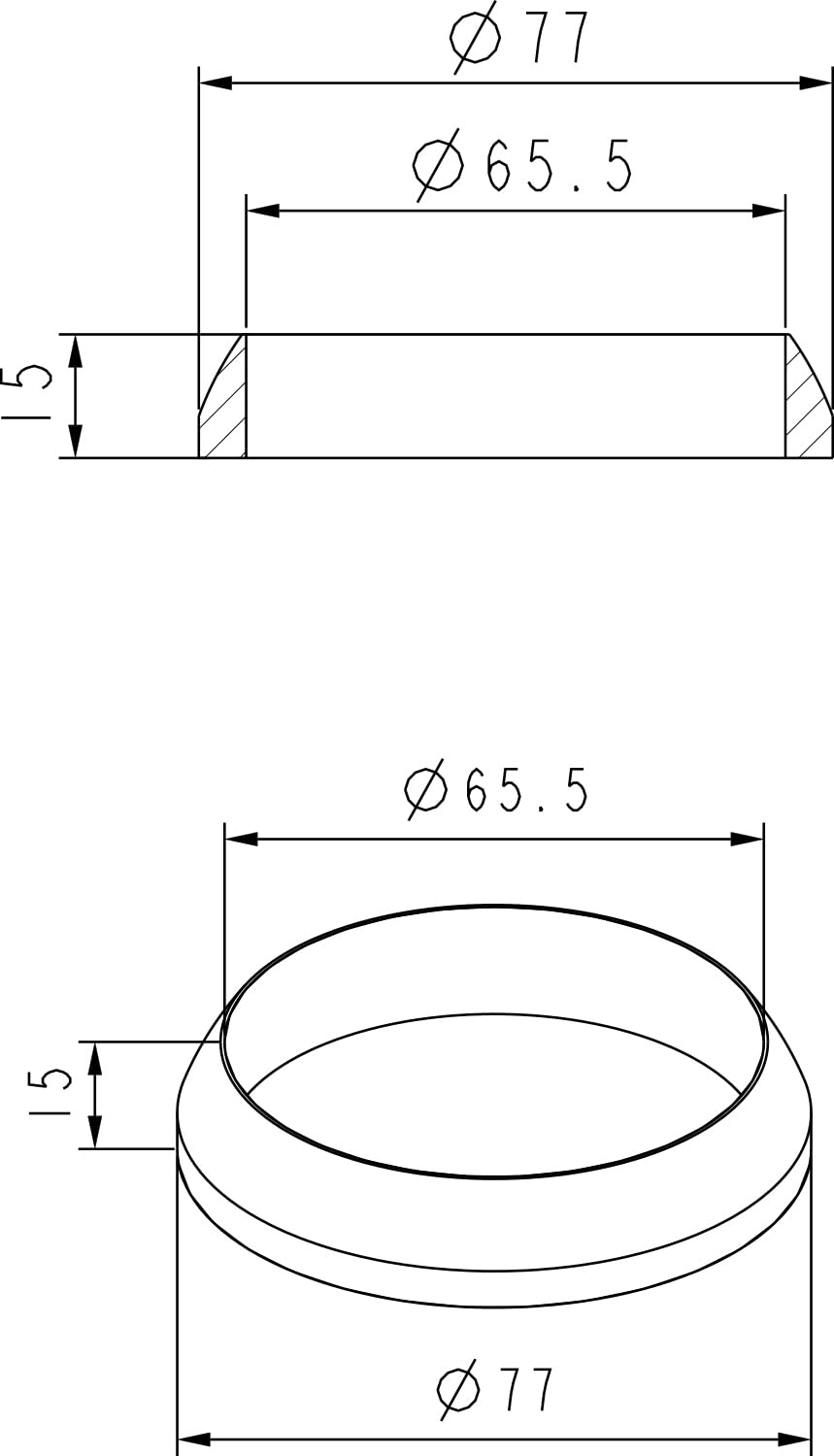 Amazon | HKS 排気系パーツ 補修用 ガスケット 球面ドーナツ Φ65 34001