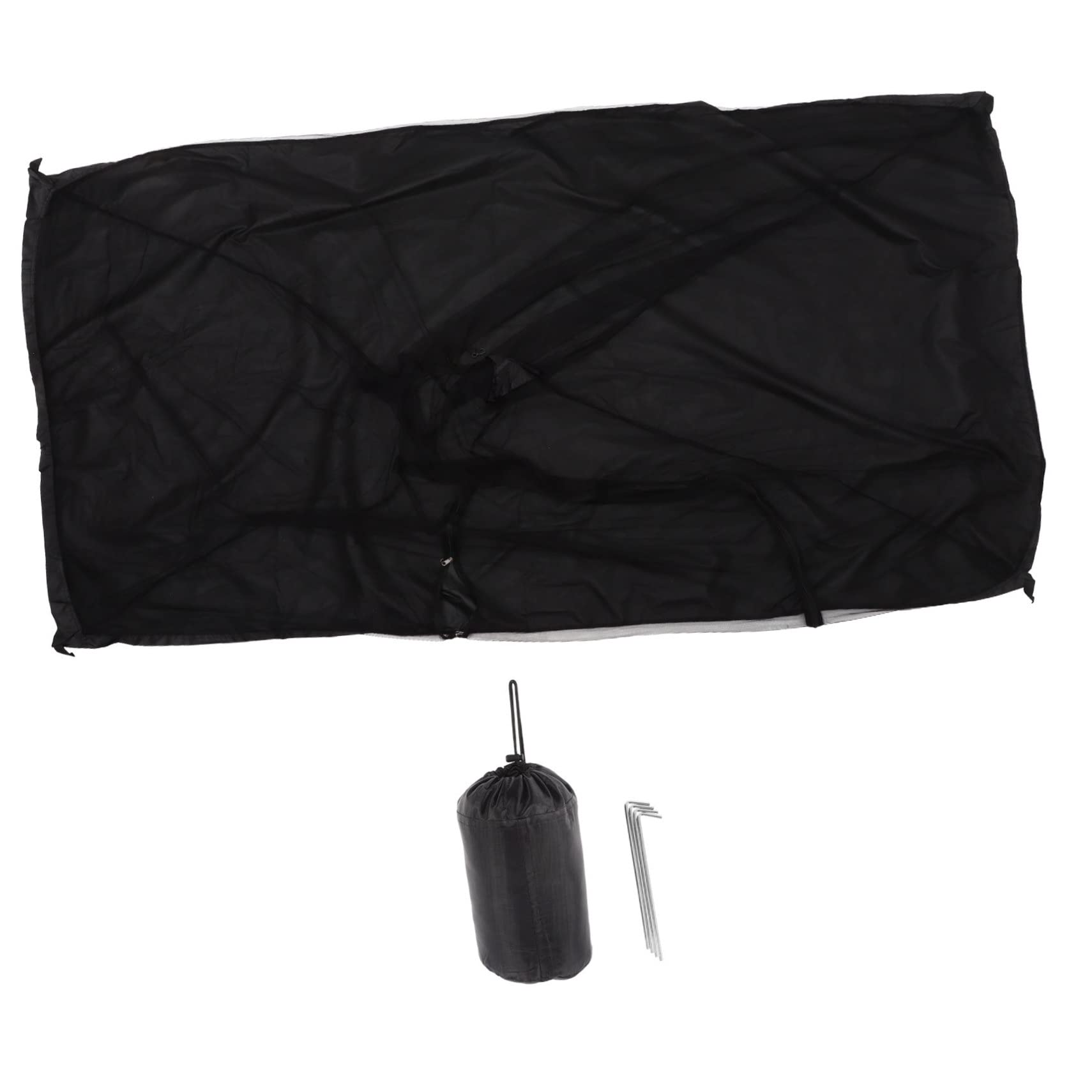 Tente de camping portable triangle pour 1 personne avec double porte