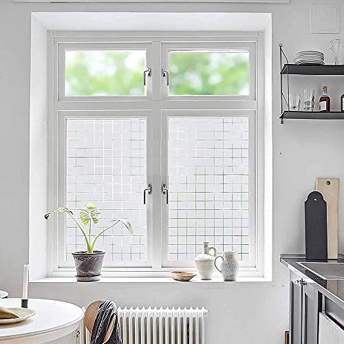 Image of MOCOCO Premium Vinyl Privacy Stained Frosted Window Glass Film (12x480 Inch) - Self-Adhesive Tint Wallpaper Sticker Opaque Sheet for Glass Cover Window, Door, Office, Home.| Anti-UV. Frosted Box