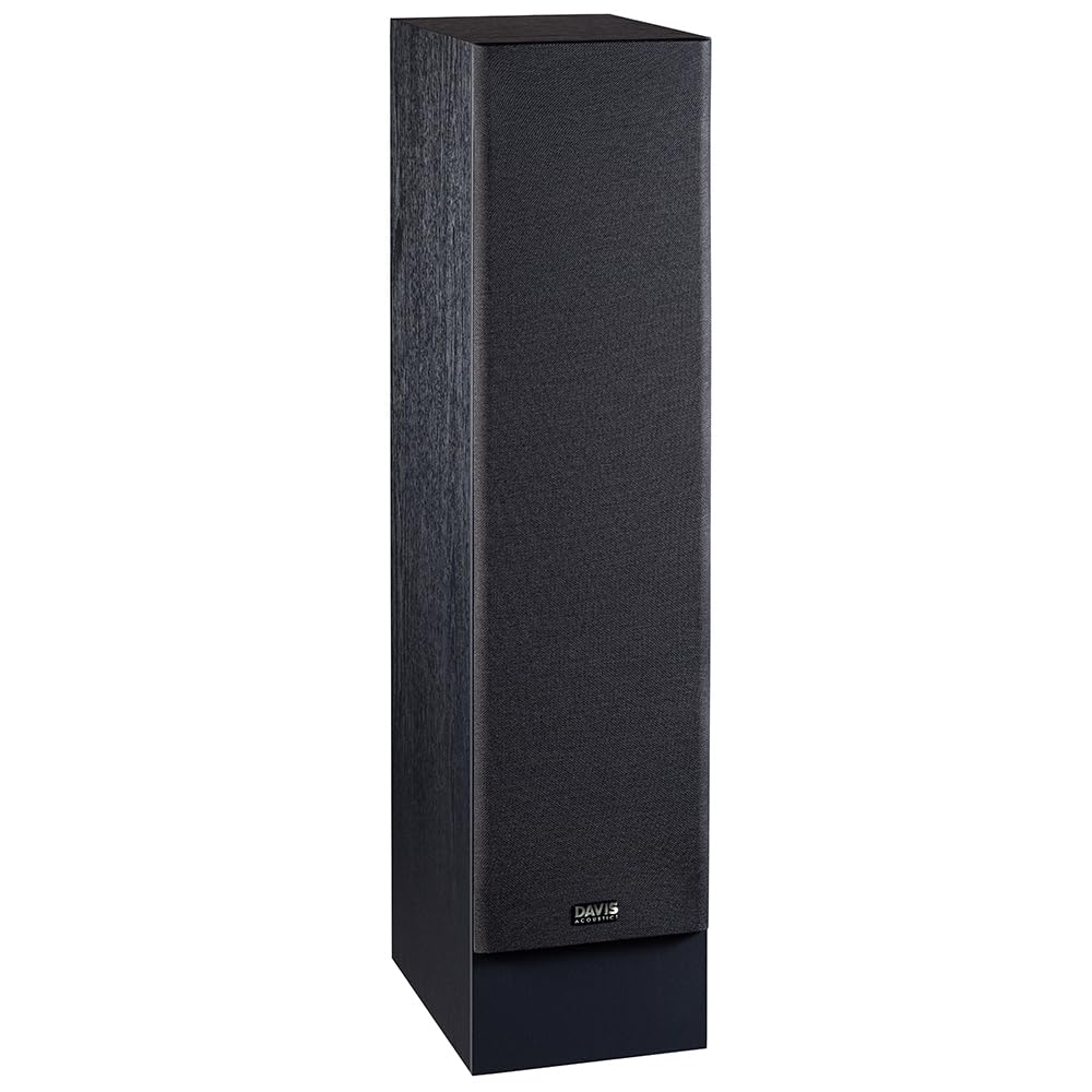 Davis Acoustics Mia 200 Noir - Colonne 3 Voies/3 Haut-parleurs - Enceinte Vendue à la Paire