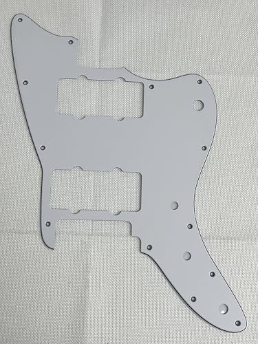 For Fit Squier Affinity Jazzmaster Style Guitar Pickguard (3 Ply White)