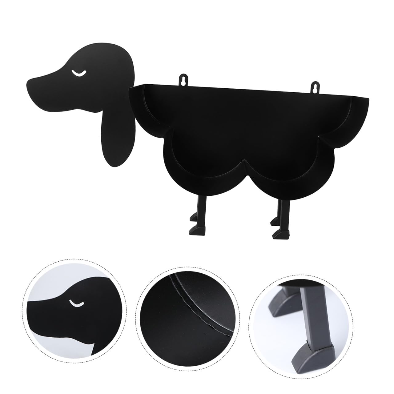 LIFKOME Portarrollos De Papel Higiénico Vertical para Cachorros Portarrollos De Hierro Diseño De Dibujos Animados para Escritorio o Sala De Estar