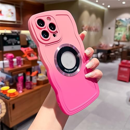 Coque iPhone 14 Pro Max antichoc rose avec étui de chargement sans fil intégré
