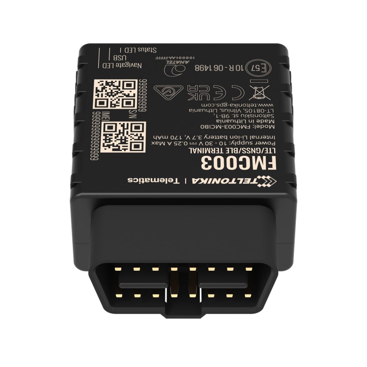 Tracker Plug & Play pour véhicules - Connexion OBD - Installation Rapide et Accessible - 4G. 2G et BLE pour TK-Eye - Micro-SIM - Lecture des paramètr