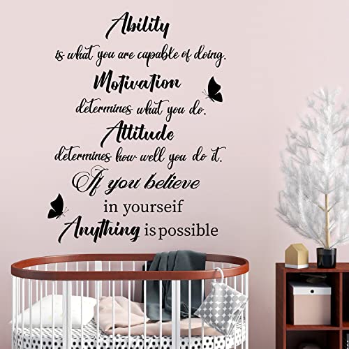 Vinilos decorativos con frases motivacionales removibles miniatura 6
