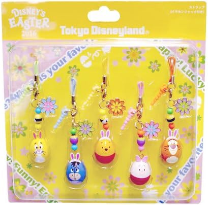 Amazon ディズニー イースター 16 ストラップセット くまのプーさん フレンズ 5種セット イースターエッグ 東京ディズニーランド限定 アニメ 萌えグッズ 通販