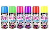 SKYTE® 6X Silly String Party Spray Birthday Wedding Celebration Crazy Streamer Can Stag Hen Party Crazy Colourful Decoration Special 210ml, Multicolour